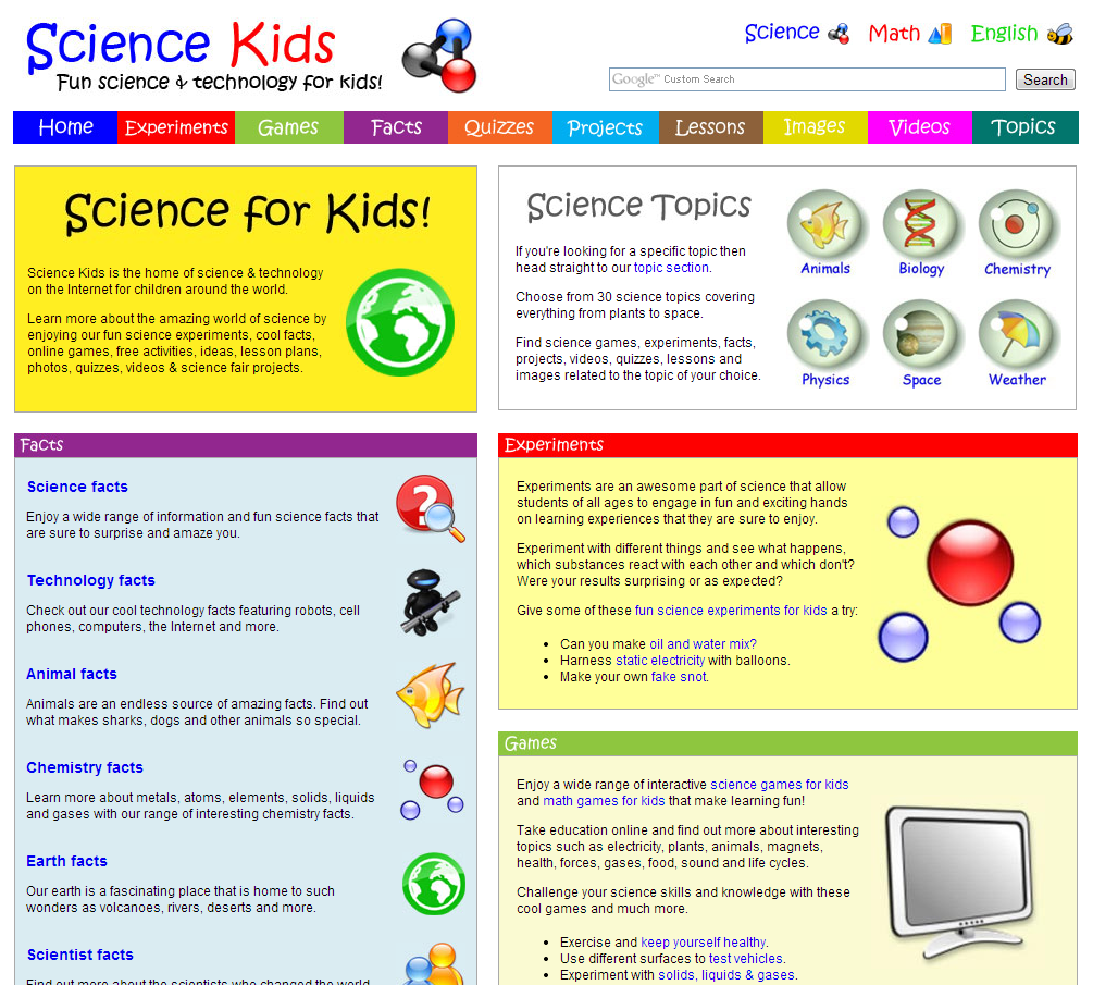 What are some fun science games for kids?